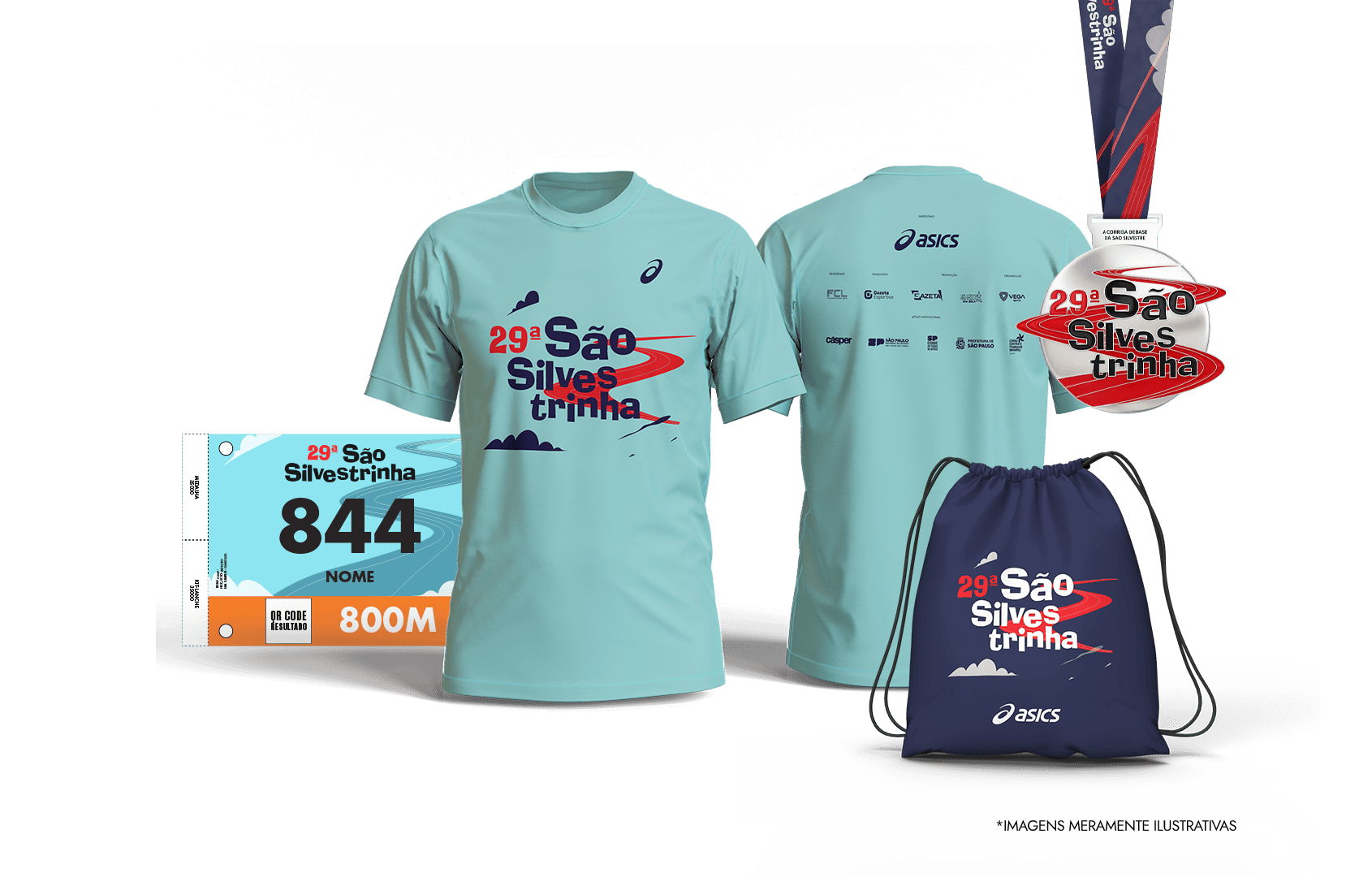 SS25 kitcompleto saosilvestrinha sem Copo | 99ª Edição da Corrida Internacional de São Silvestre